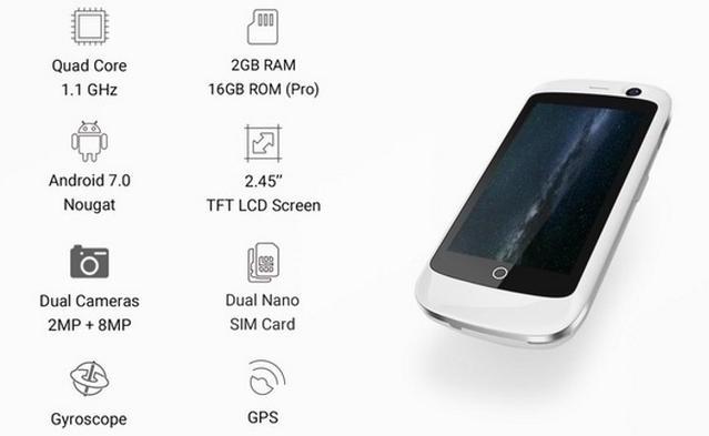 Jelly Pro 全球首款 極細4G智能手機10