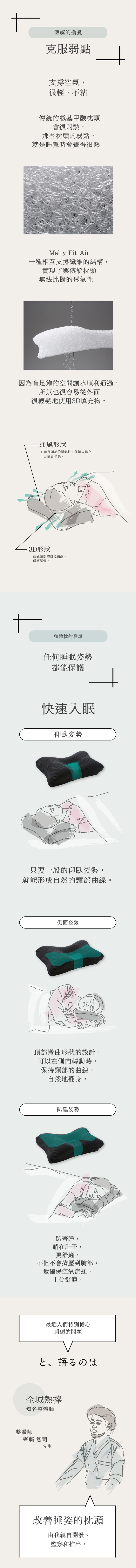 日本 RAKUNA 整體枕1
