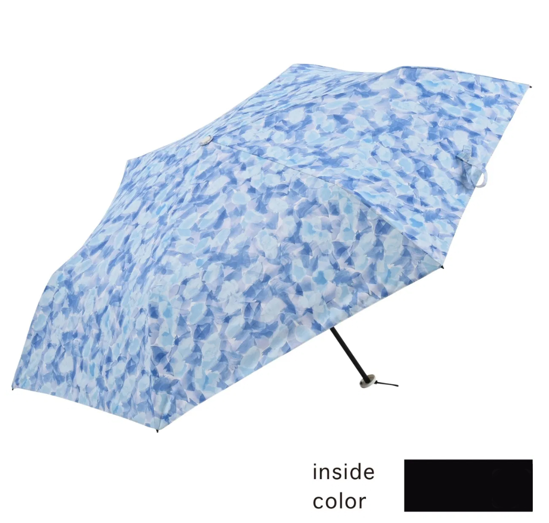 日本 Nifty Colors 遮光藍花碳輕量迷你傘3
